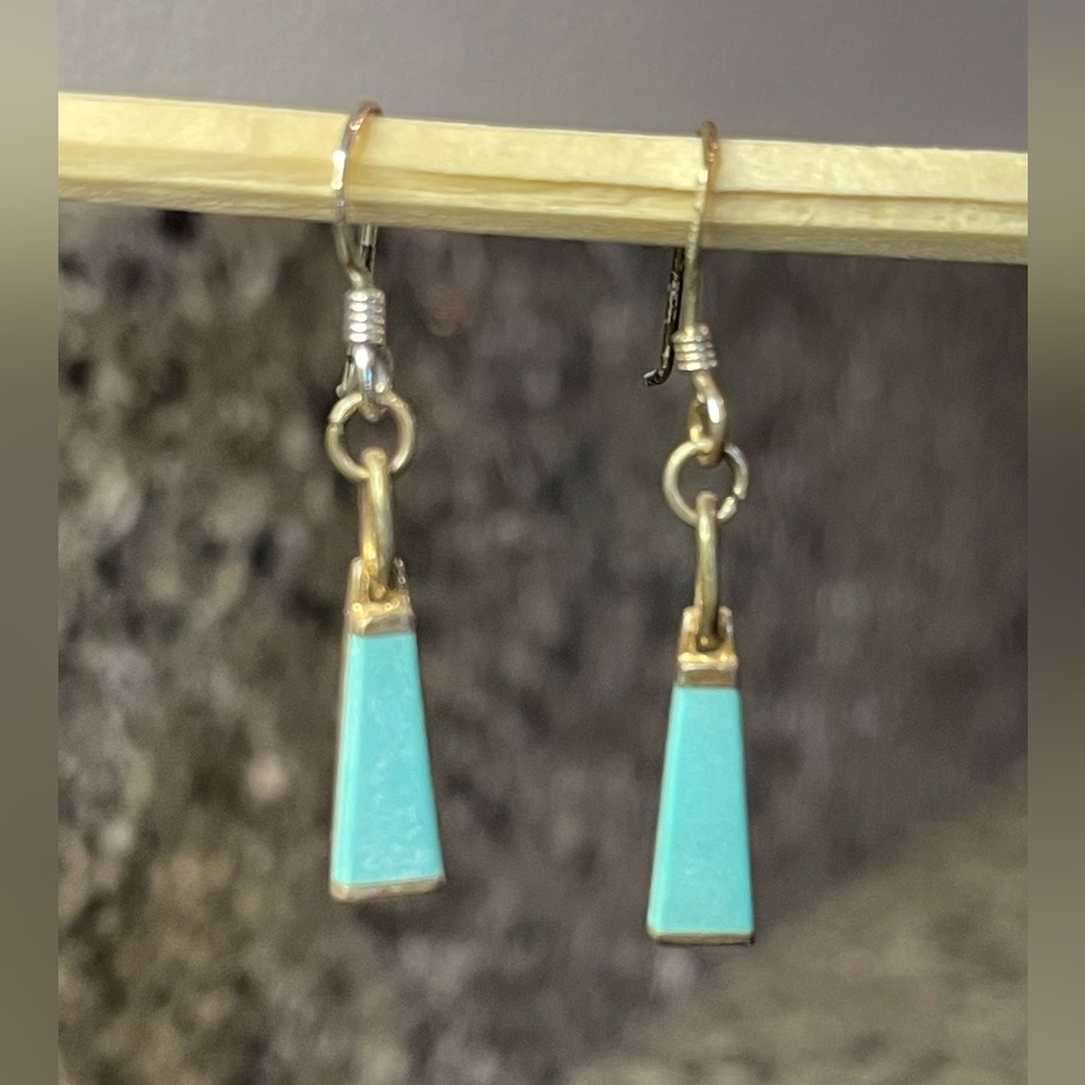 Turquoise Earrings with Sterling Silver Post